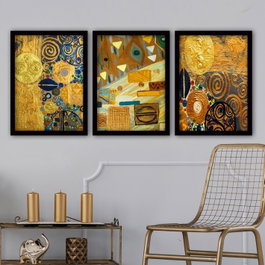 Wallity Cuadro Decorativo Enmarcado Desconocido (3 Piezas)